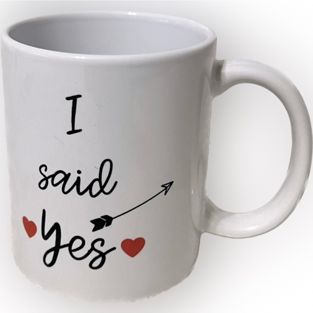 💥”I Said Yes” Mug Shower Engagement Wedding Bachelorette Bride Cup Keepsake